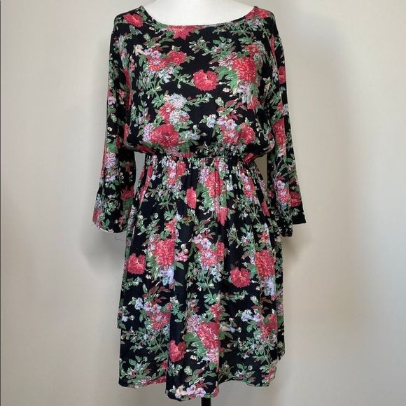 Floral Element Babydoll Dress Sz S - Picture 1 of 11